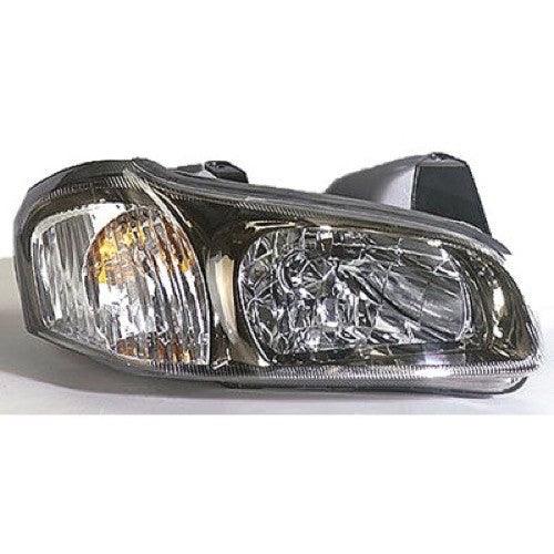 2001 Nissan Maxima Head Lamp Passenger Side Black Bezel 20Th Anniversary , NI2503133. Side view of the replacement part.