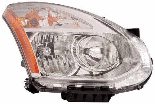 2009-2010 Nissan Rogue Head Lamp Passenger Side Halogen , NI2503204. Angle view for visual reference.