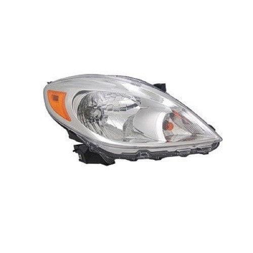 2012-2014 Nissan Versa Sedan Head Lamp Passenger Side , NI2503207. Side view of the replacement part.