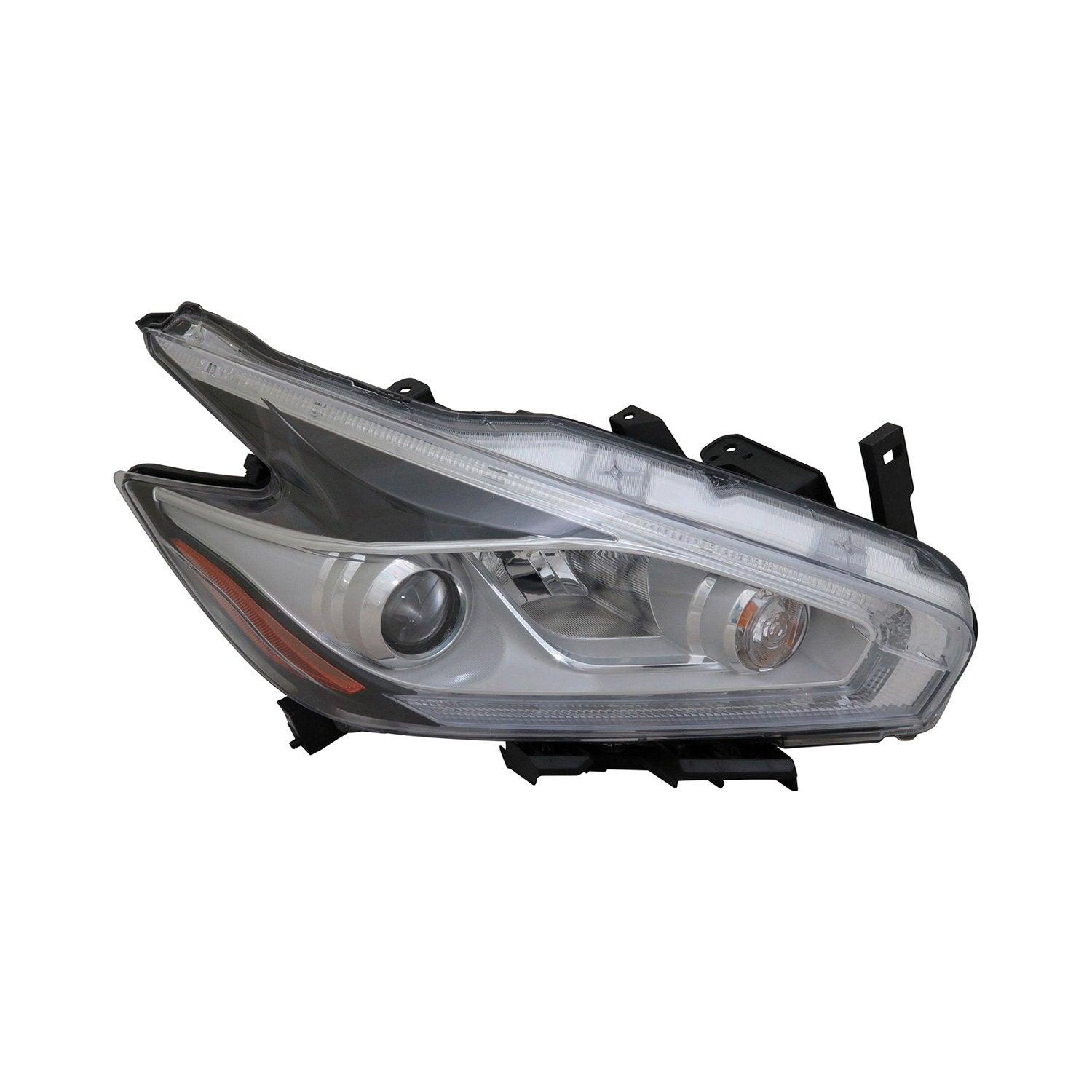 2015-2016 Nissan Murano Head Lamp Passenger Side Halogen , NI2503232. Installed view for reference.
