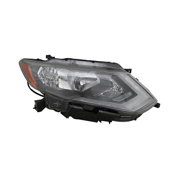 2017-2020 Nissan Rogue Head Lamp Passenger Side Halogen , NI2503254. OEM-style replacement.