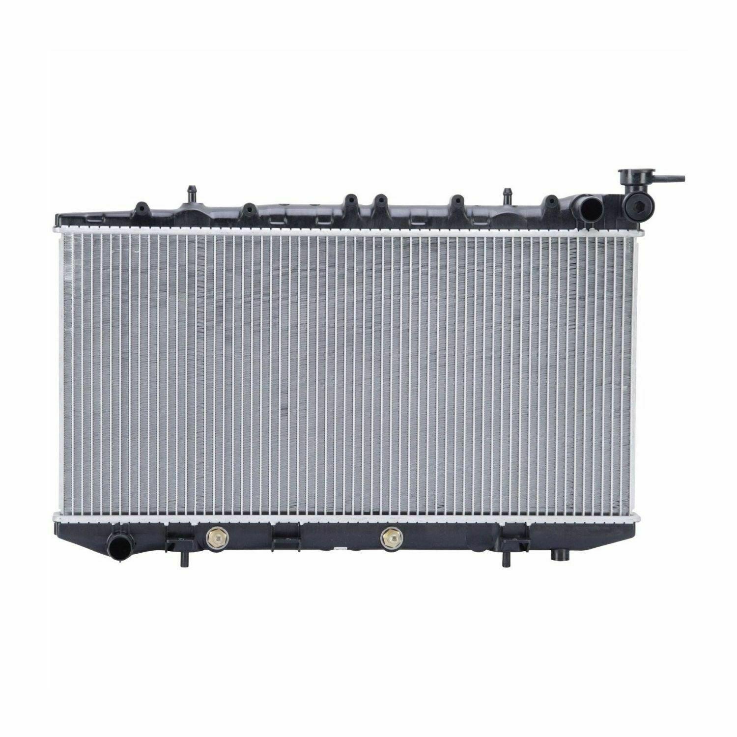 1991-1999 Nissan Sentra Radiator , NI3010139. Angle view for visual reference.