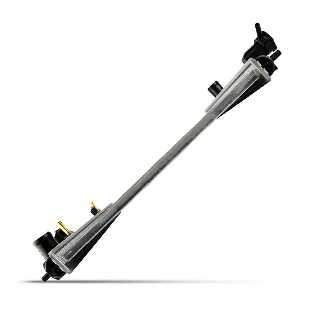 2003-2007 Nissan Murano Radiator , NI3010193. Side view of the replacement part.