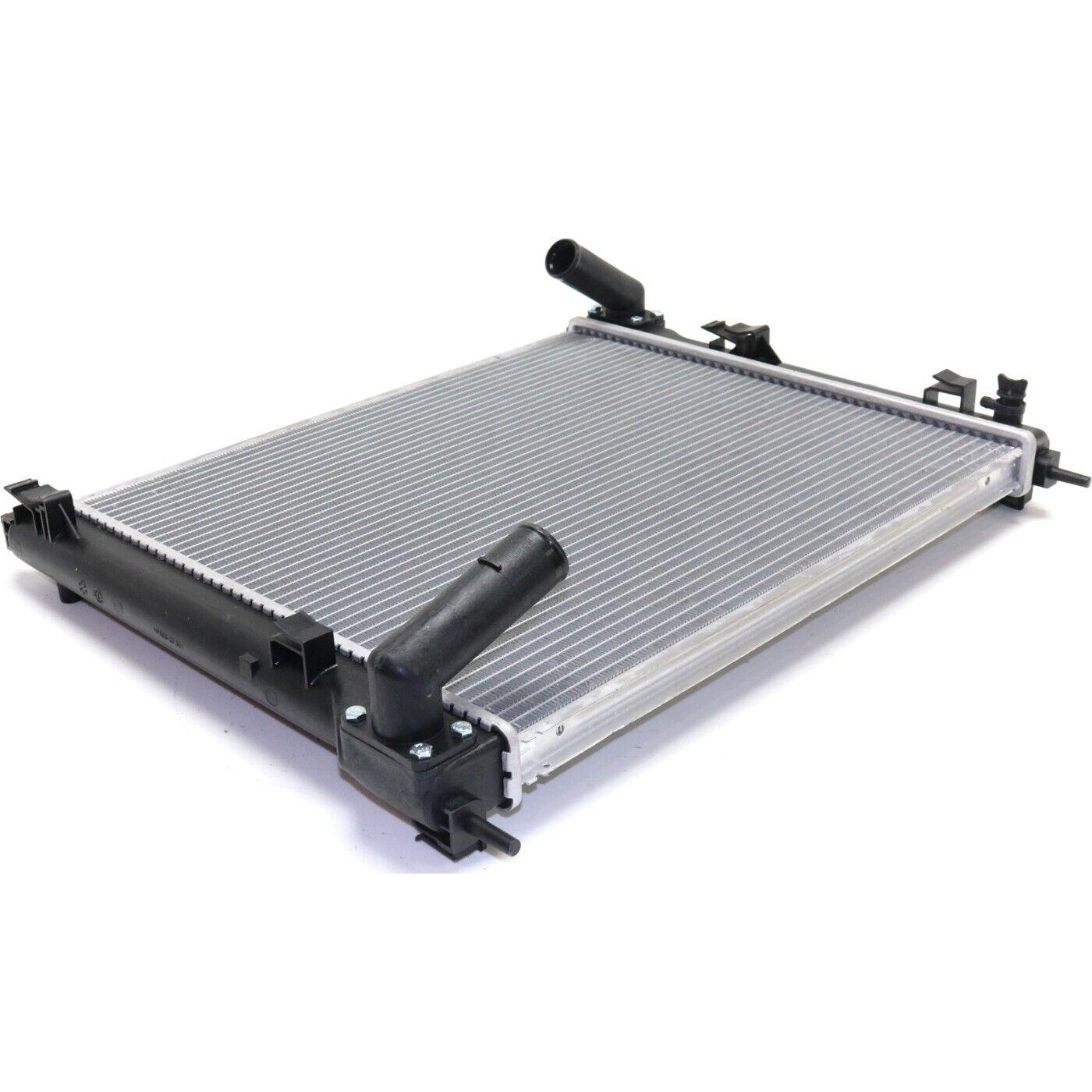 2011-2016 Nissan Juke Radiator , NI3010221. Side view of the replacement part.