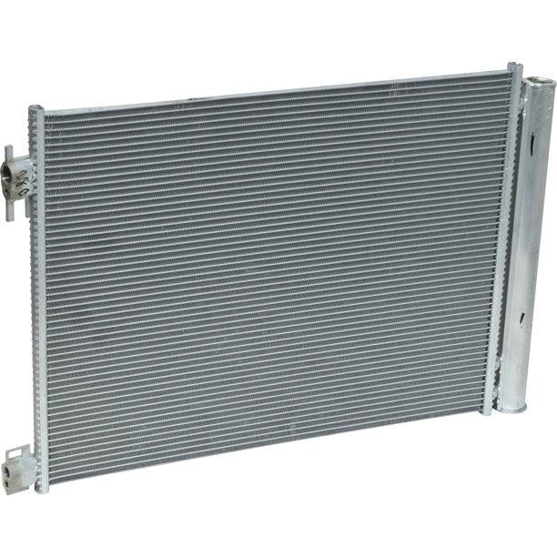 2020 Nissan Sentra Condenser , NI3030184. Side view of the replacement part.