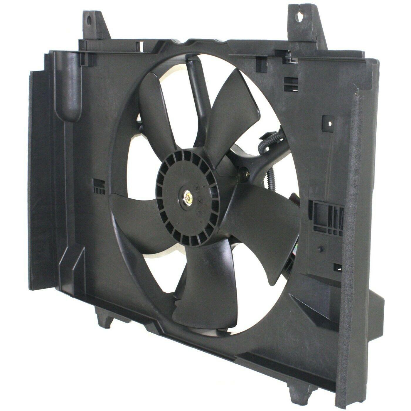 2007-2012 Nissan Versa Cooling Fan Assy Sdn 07-11/Hb 07-13 , NI3115135. Side view of the replacement part.