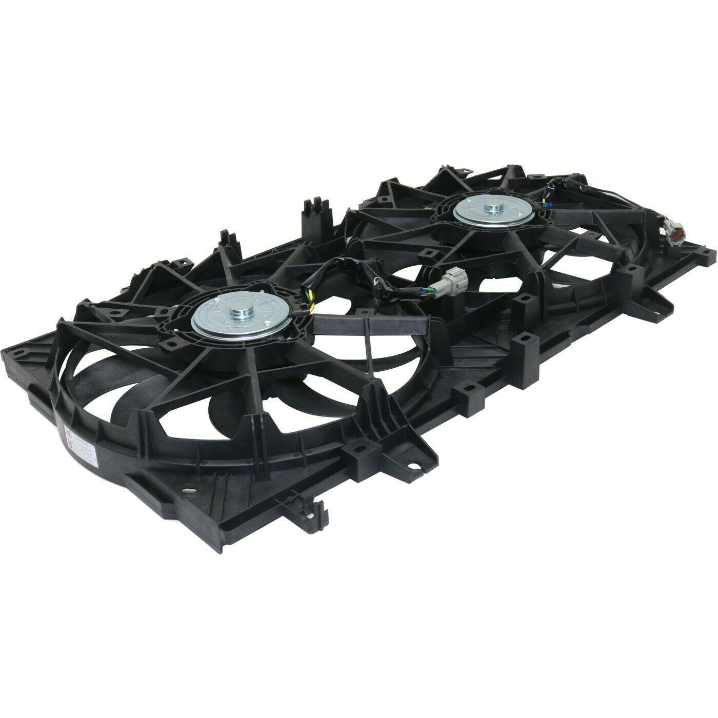 2014-2018 Nissan Rogue Cooling Fan Assy (Two Fan Assys) 2.5L L5 , NI3115150. Direct fit for easy installation.