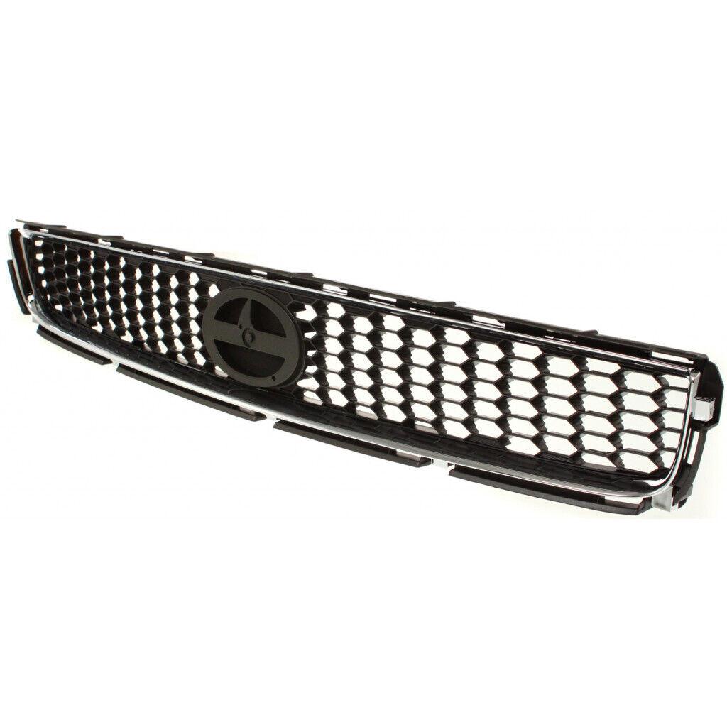 2005-2010 Scion TC Grille Chrome/Black , SC1200104. Precision fitment for collision repair.