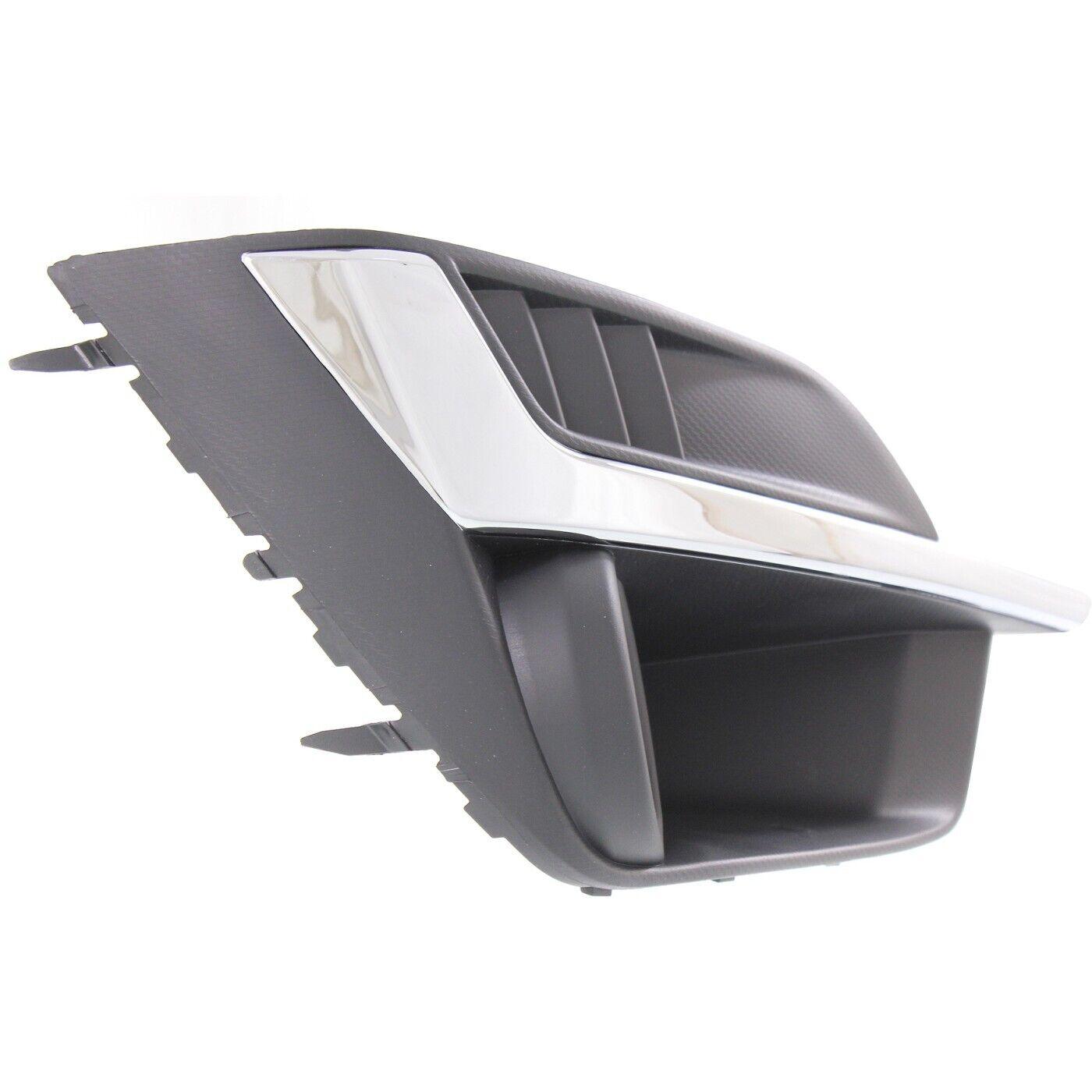 2015-2016 Subaru Impreza Fog Lamp Bezel Front Passenger Side With Chrome Moulding , SU1039110. Side view of the replacement part.