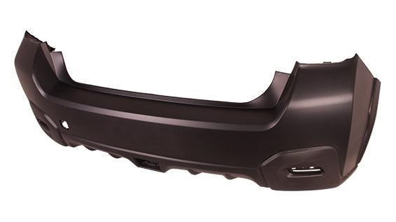 2016-2017 Subaru Crosstrek Rear Bumper Primed With Textured Ends , SU1100171. Replacement part ready for install.