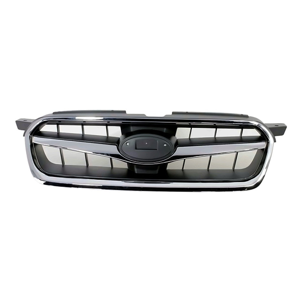 2008-2009 Subaru Legacy Grille Chrome Black, su1200138. Front view.