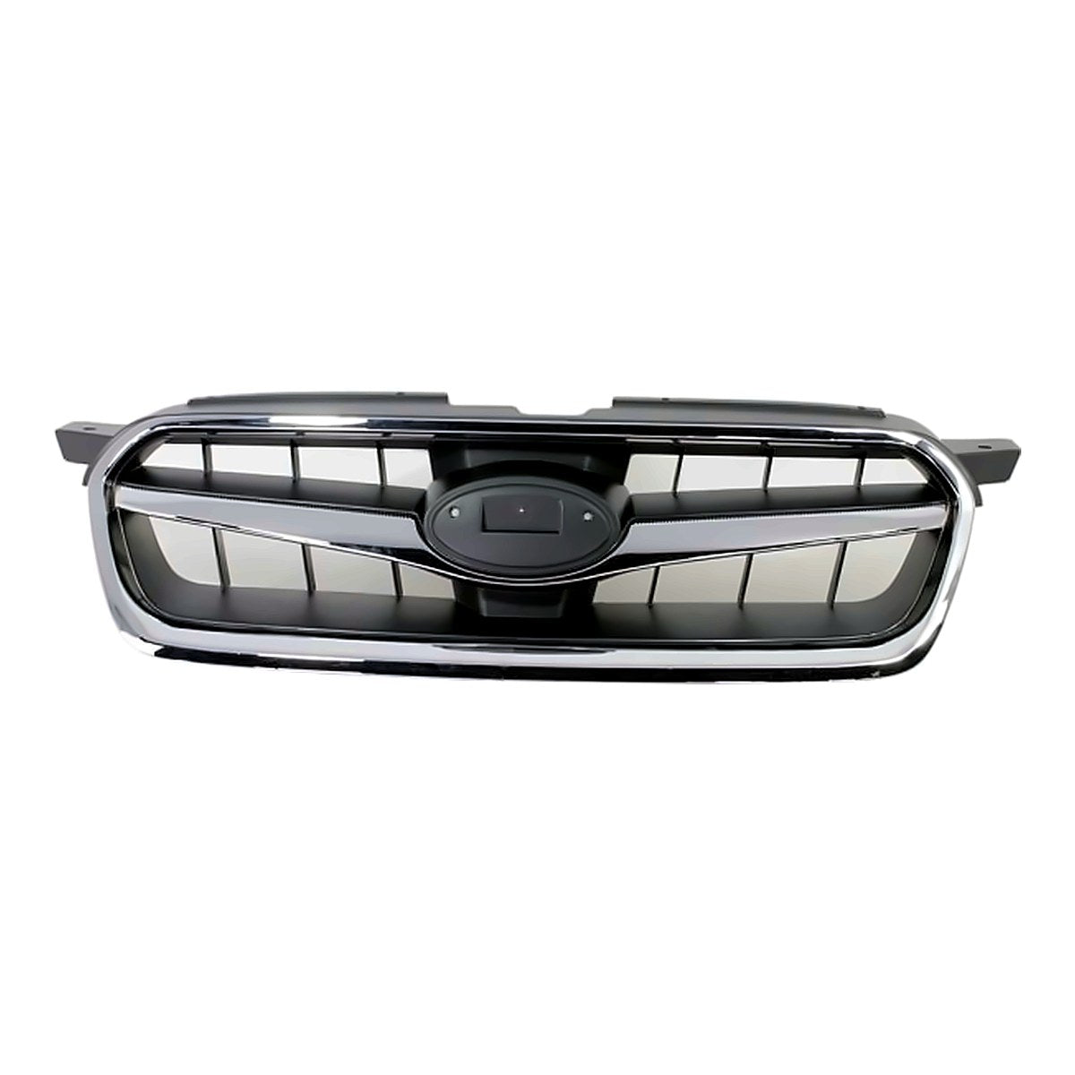 2008-2009 Subaru Legacy Grille Chrome Black, su1200138. Front view.