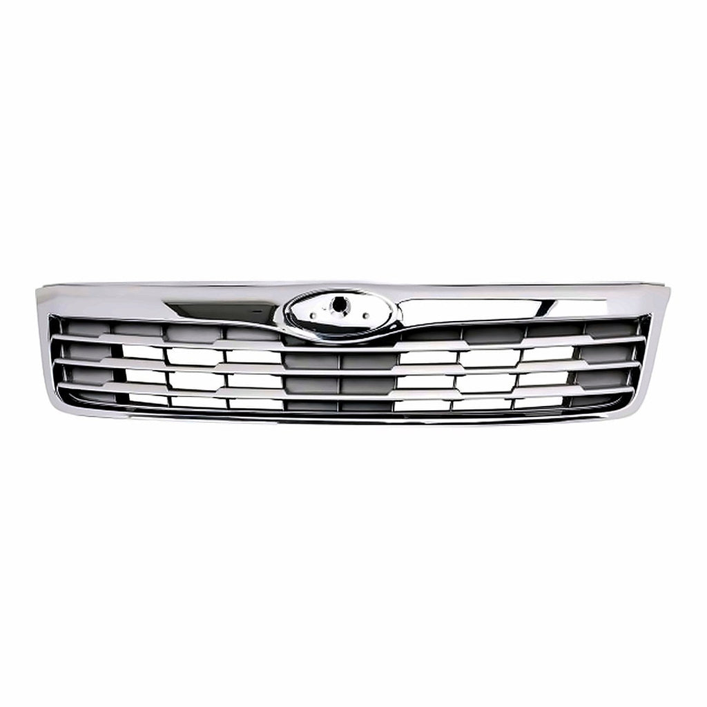2009-2010 Subaru Forester Grille Chrome Gray, su1200141. Front view.