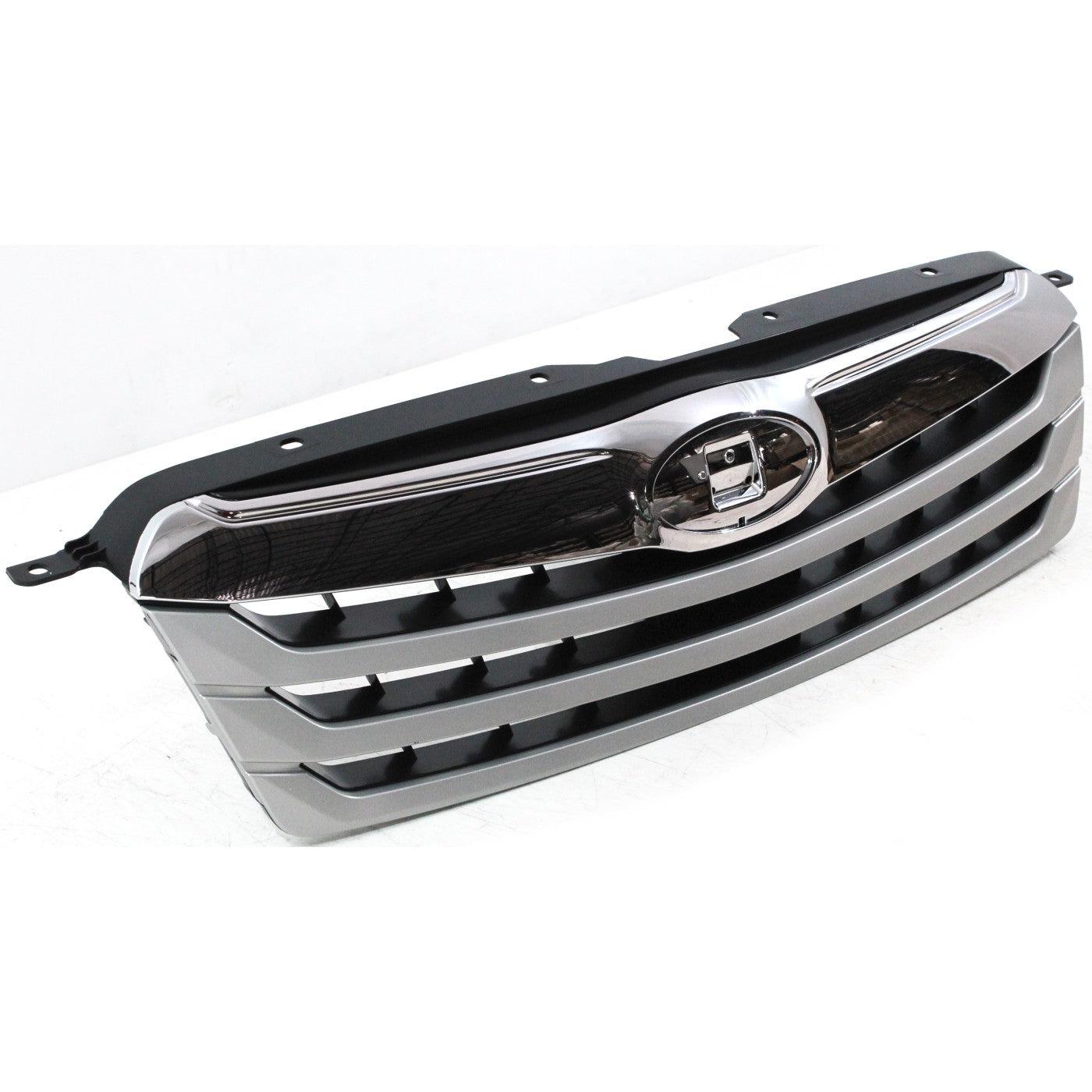 2010-2012 Subaru Outback Grille Chrome/Black , SU1200143. High-strength and long-lasting.