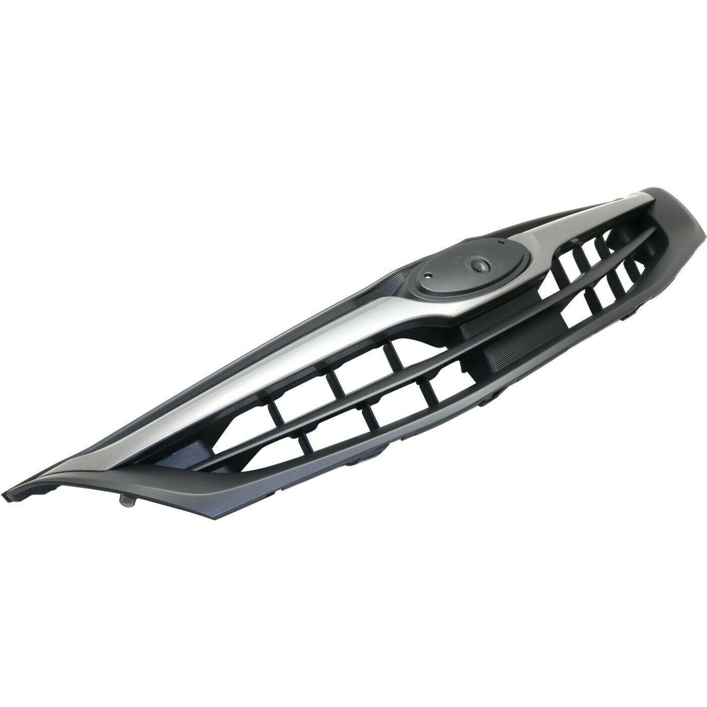 2010-2011 Subaru Impreza Grille Matte-Black With Moulding Silver Gray , SU1200144. Precision fitment for collision repair.