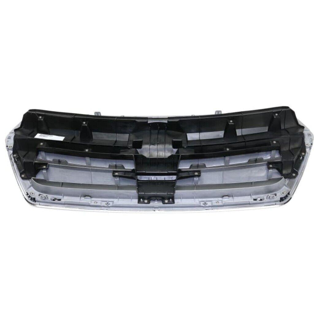 2015-2017 Subaru Legacy Grille Painted Silver Gray With Chrome Moulding , SU1200162. Designed for OEM alignment.