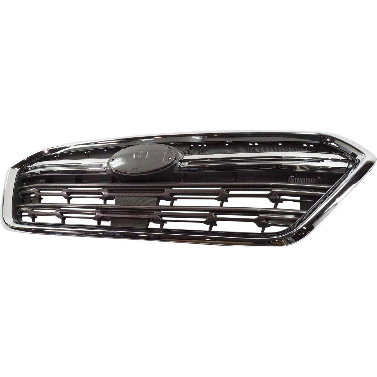 2018-2019 Subaru Outback Grille Dark Gray With Chrome Moulding/Frame , SU1200172. OEM-style replacement.