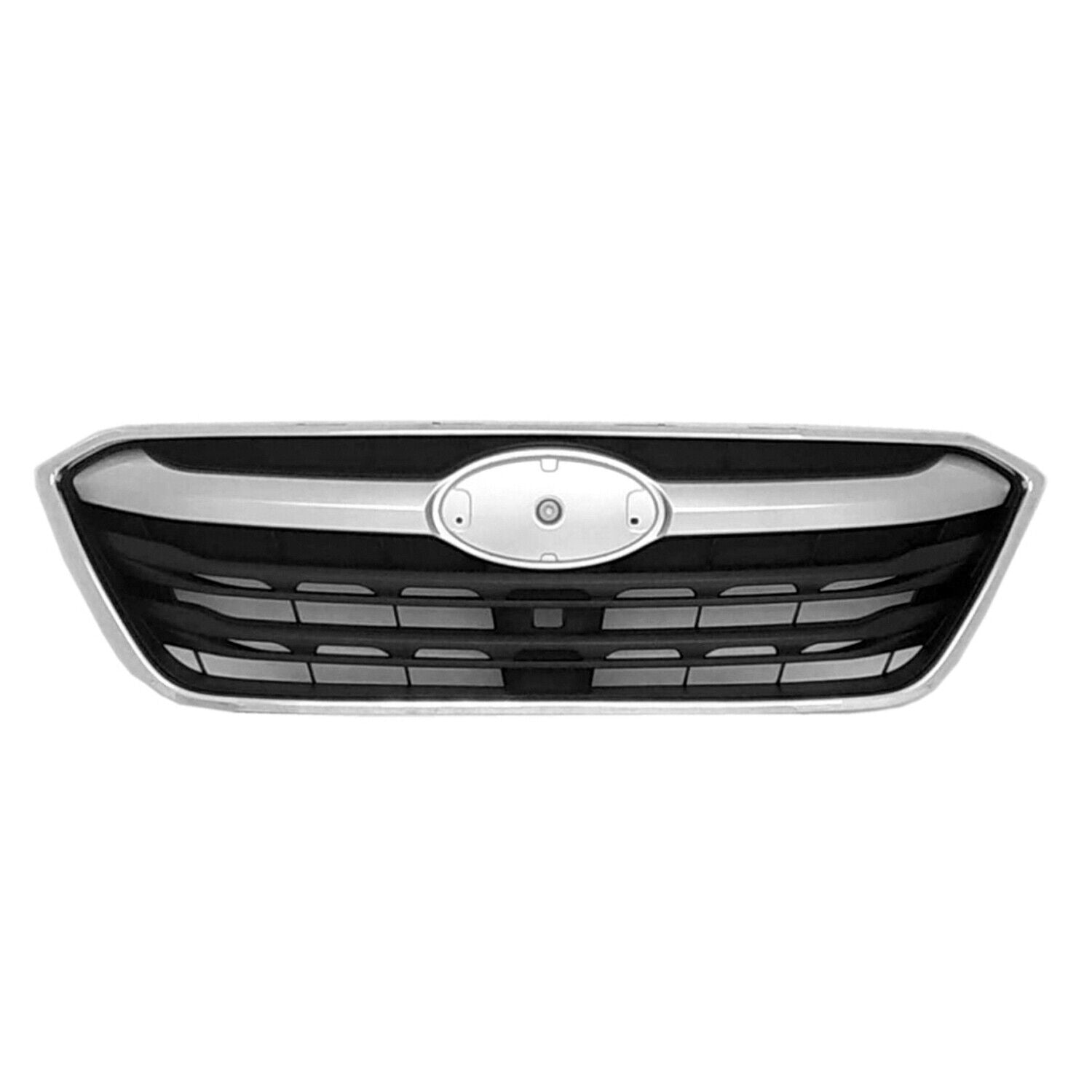2020-2022 Subaru Outback Grille Front Gloss Silver With Chrome Molding Without Emblem , SU1200189. OEM-quality exterior component.
