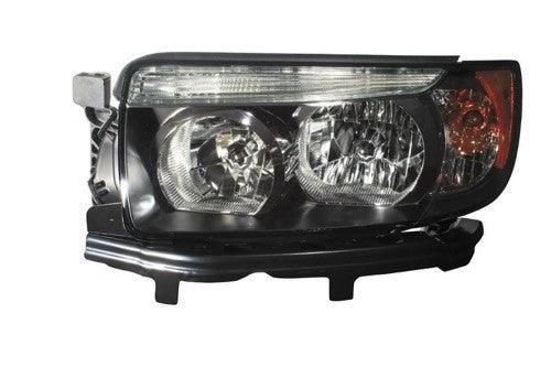 2007-2008 Subaru Forester Head Lamp Driver Side With Sport Pkg (Black) , SU2502135. OEM-style replacement.