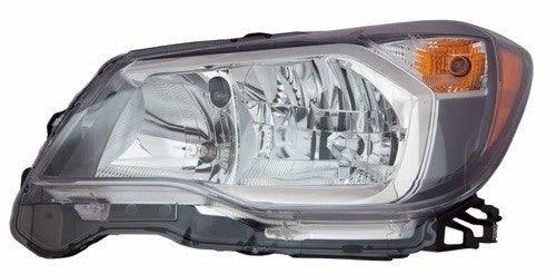 2014-2016 Subaru Forester Head Lamp Driver Side Halogen 2.0L Gray Bezel , SU2502146. Made with quality materials.
