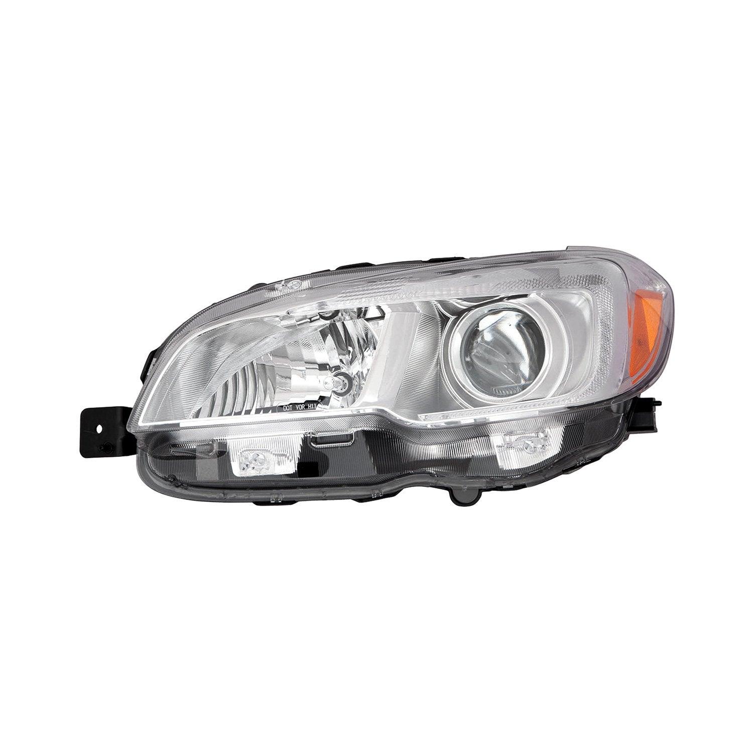 2015-2020 Subaru WRX STI Head Lamp Driver Side Halogen With Chrome Bezel , SU2502152. Lightweight yet durable construction.