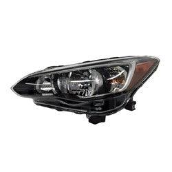 2017-2023 Subaru Impreza Head Lamp Driver Side Halogen Sdn/Wgn , SU2502160. Designed for OEM alignment.