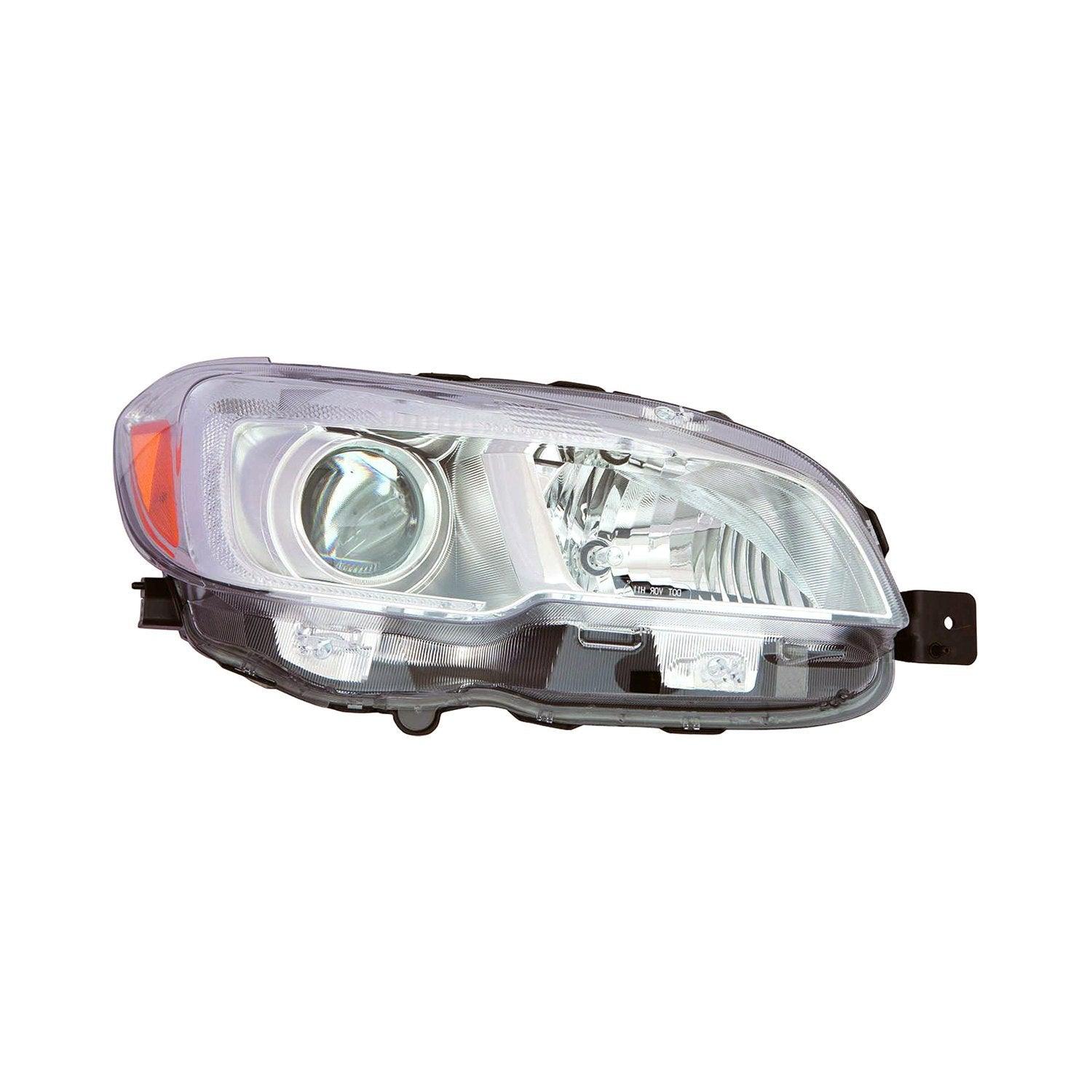 2015-2020 Subaru WRX STI Head Lamp Passenger Side Halogen With Chrome Bezel , SU2503152. Lightweight yet durable construction.
