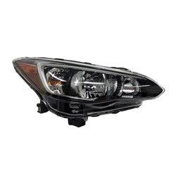 2017-2023 Subaru Impreza Head Lamp Passenger Side Halogen Sdn/Wgn , SU2503160. Precision fitment for collision repair.