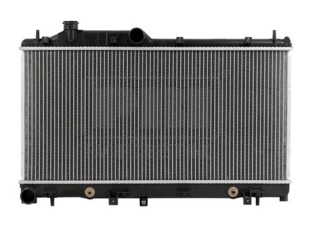 2009-2013 Subaru Forester Radiator , SU3010651. Side view of the replacement part.