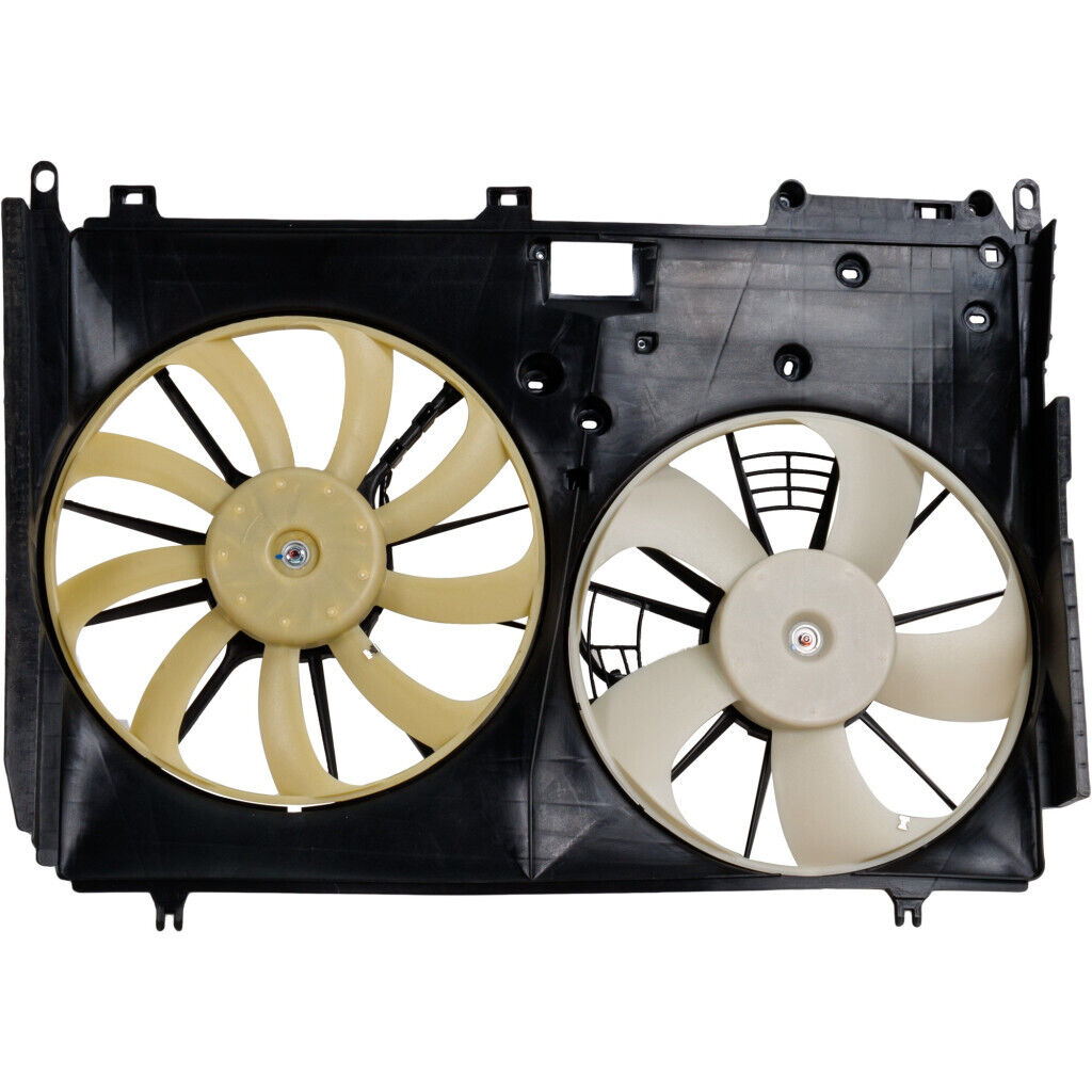 2019-2023 Subaru Ascent Cooling Fan Assy 2.4L H4 With Dual Fan , SU3115138. Side view of the replacement part.