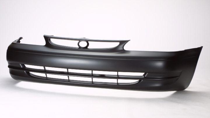 1998-2000 Toyota Corolla Sedan Front Bumper Primed , TO1000189. Direct fit for easy installation.