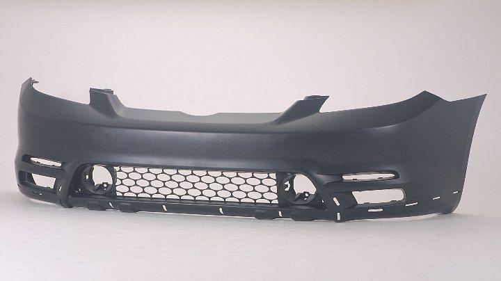 2003-2004 Toyota Matrix Front Bumper Primed With Spoiler Hole Xr/Xrs Model , TO1000237. Direct fit for easy installation.