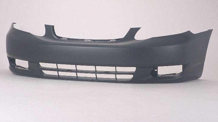 2003-2004 Toyota Corolla Sedan Front Bumper Primed Ce-Le Model , TO1000240. Factory-style replacement part.