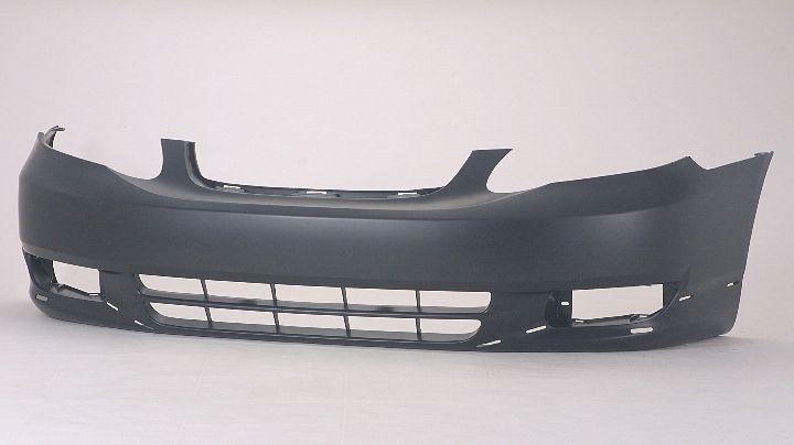 2003-2004 Toyota Corolla Sedan Front Bumper Primed Sport Model , TO1000241. OEM-quality exterior component.