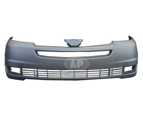 2004-2005 Toyota Sienna Front Bumper Primed Without Sensors Without Radar Cruise , TO1000272. Perfect fit and finish.