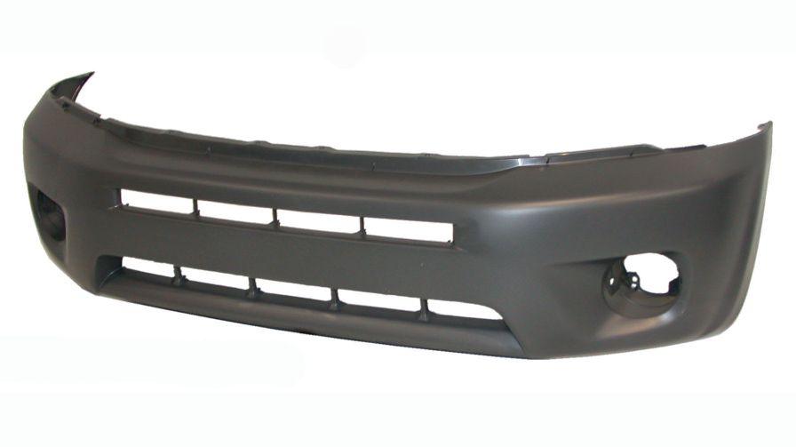 2004-2005 Toyota Rav4 Front Bumper Primed Without Wheel Opening Flare , TO1000276. Designed for OEM alignment.