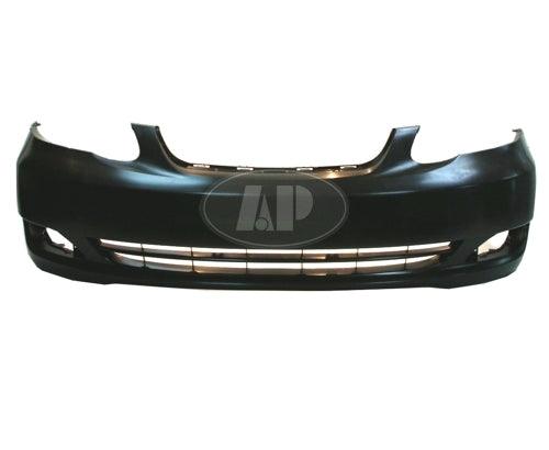 2005-2008 Toyota Corolla Sedan Front Bumper Primed Ce-Le Model , TO1000297. Exact fit for vehicle restoration.