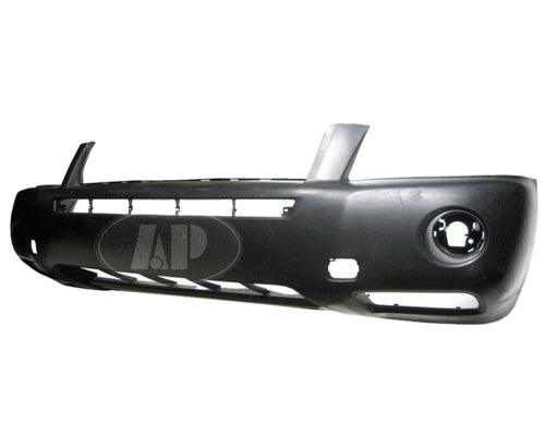2006-2007 Toyota Highlander Hybrid Front Bumper Primed , TO1000312. Side view of the replacement part.