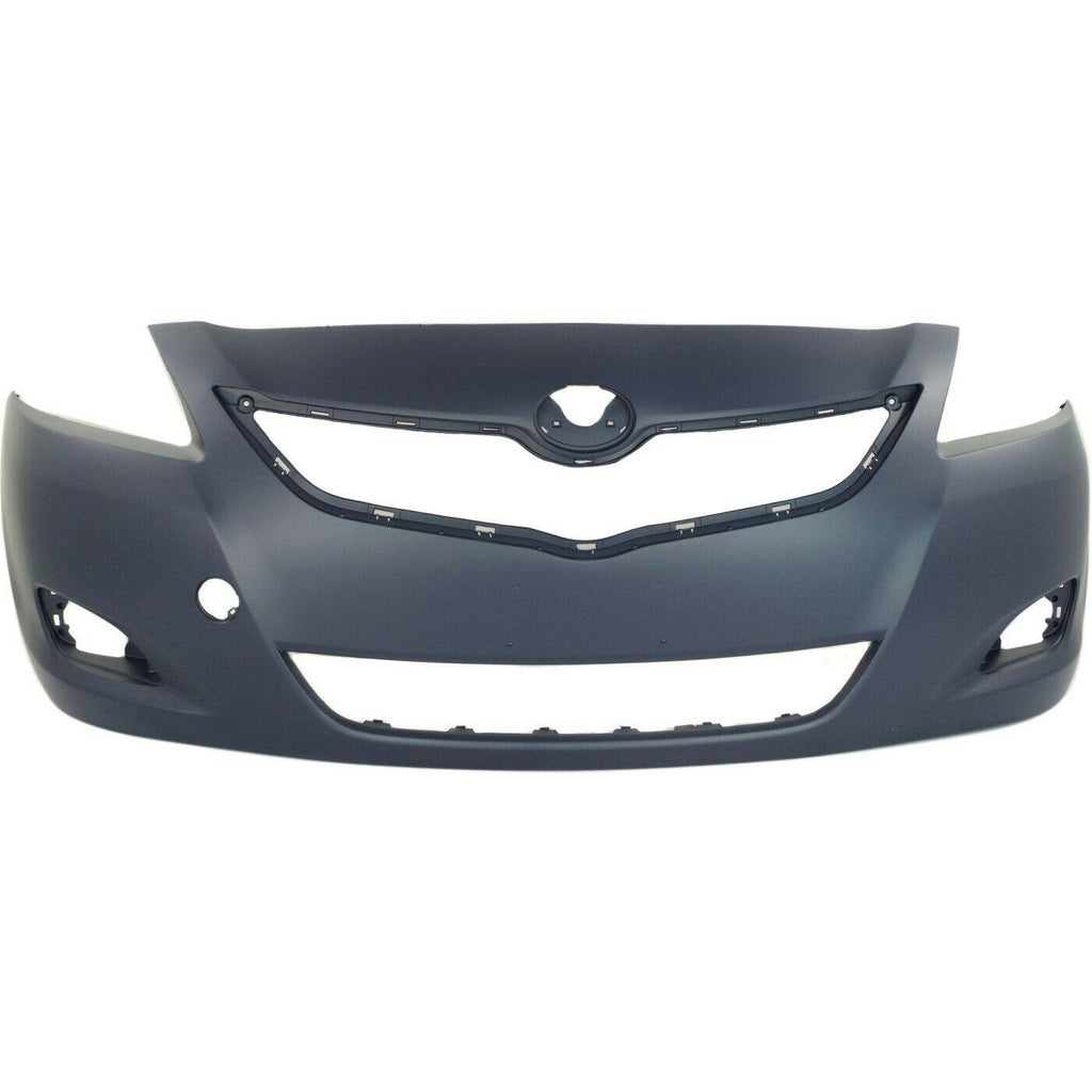 2012 Toyota Yaris Sedan Front Bumper Primed , TO1000321. Exact fit for vehicle restoration.