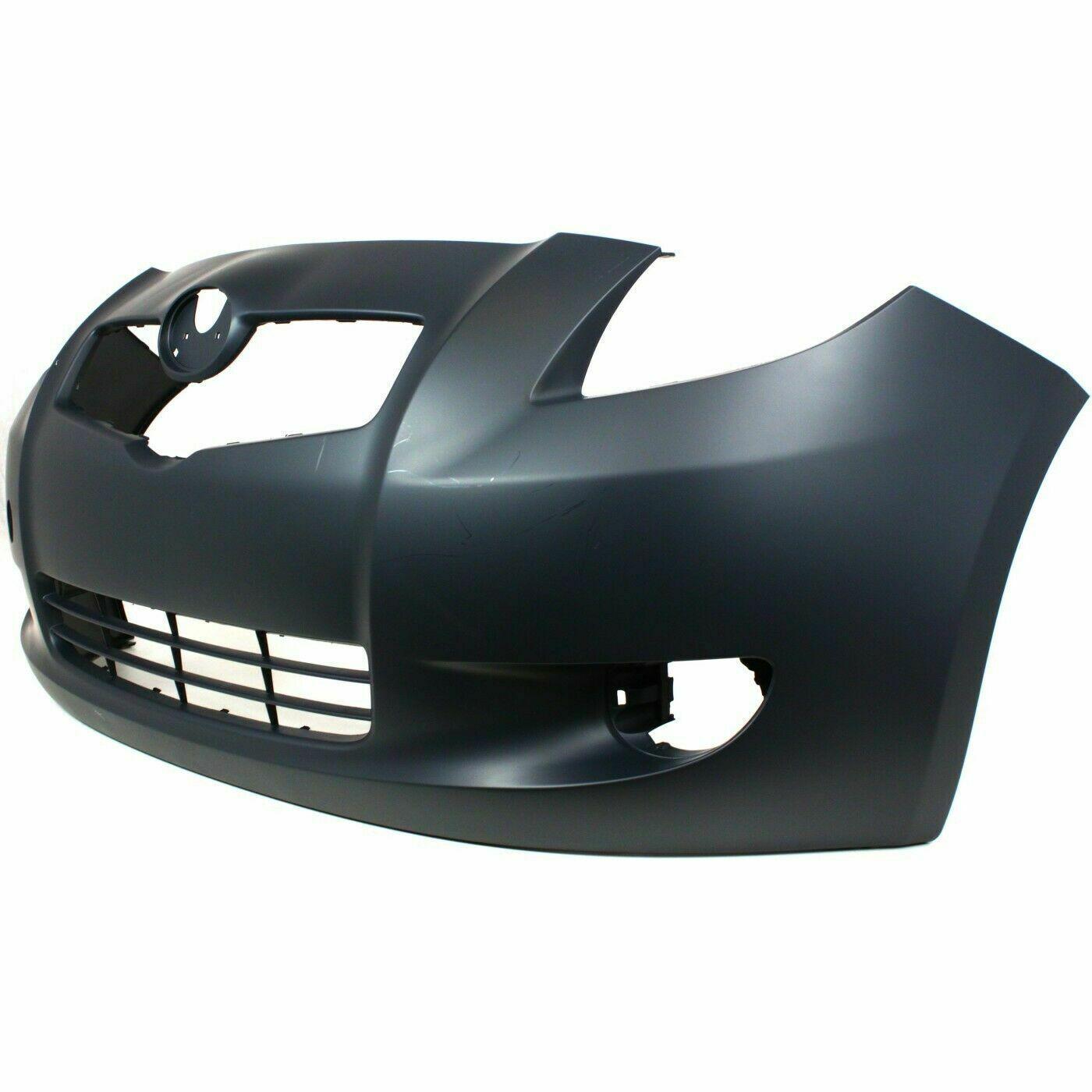 2006-2008 Toyota Yaris Hatchback Front Bumper Primed , TO1000325. Exact fit for vehicle restoration.