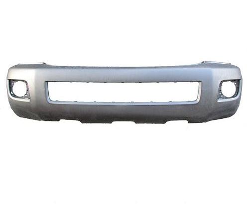 2008-2022 Toyota Sequoia Front Bumper Primed With Fog Lamps Without Sensors , TO1000348. Factory-style replacement part.