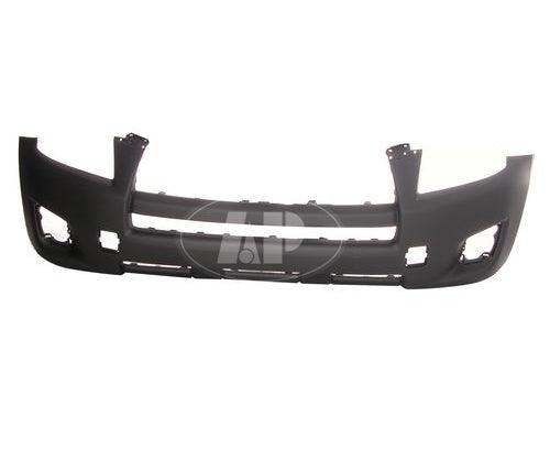 2009-2012 Toyota Rav4 Front Bumper Primed Without Flare Hole Base Model , TO1000349. Designed for OEM alignment.