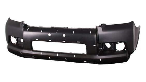 2010 Toyota 4Runner Front Bumper Black With Fog Lamp Hole With Moulding , TO1000365. Replacement part ready for install.