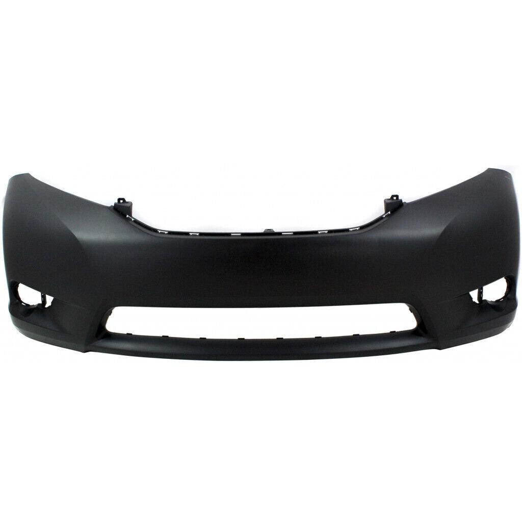 2011-2017 Toyota Sienna Front Bumper Primed Without Sensor Hole , TO1000369. High-strength and long-lasting.