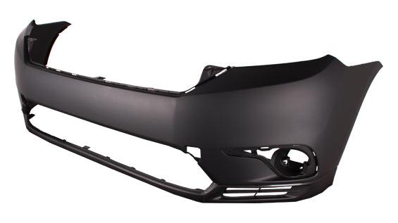 2011-2013 Toyota Highlander Front Bumper Primed , TO1000374. Installed view for reference.