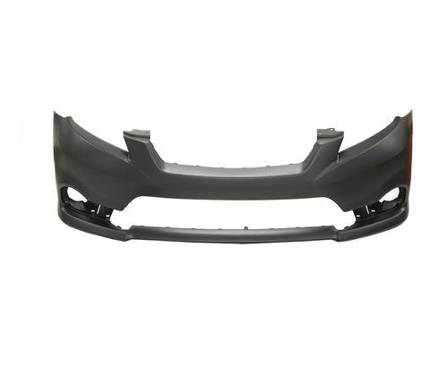 2014 Toyota Matrix Front Bumper Primed Sport , TO1000377. Side view of the replacement part.