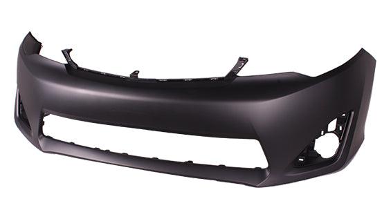 2012-2014 Toyota Camry Front Bumper Primed Le/Xle , TO1000378. Installed view for reference.