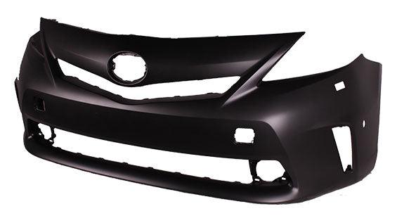 2012-2014 Toyota Prius V Front Bumper Primed With Sensor With Washer Hole , TO1000387. Perfect fit and finish.