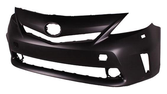 2012-2014 Toyota Prius V Front Bumper Primed Without Sensor With Washer Hole , TO1000390. Lightweight yet durable construction.