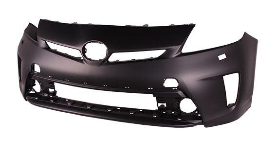 2012-2015 Toyota Prius Front Bumper Primed With Washer Hole , TO1000393. Designed for OEM alignment.